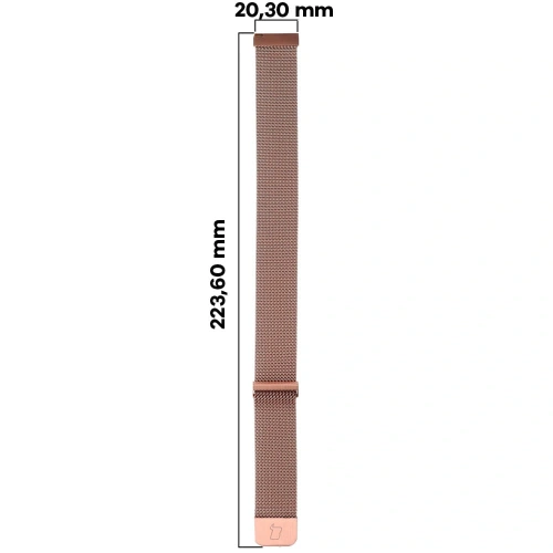 Pasek Bizon Strap Watch Chain 22 mm do smartwatcha różowozłoty