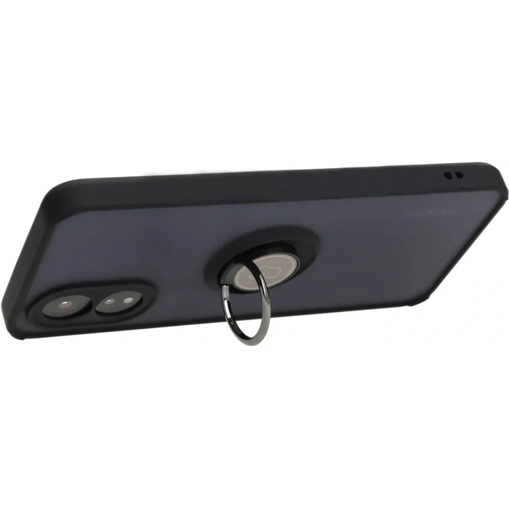 Hurtownia GSM - Pouzdro s prstovým držákem Bizon Case Hybrid Ring pro Oppo A38 4G kouřové s černým rámečkem - BIZ3835 - {ean13} - Hurt