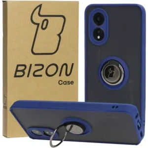 Hurtownia GSM - Pouzdro s úchopem na prst Bizon Case Hybrid Ring pro Oppo A38 4G kouřové s modrým rámečkem - BIZ3836 - {ean13} - Hurt