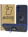 Hurtownia GSM - Pouzdro s úchopem na prst Bizon Case Hybrid Ring pro Oppo A38 4G kouřové s modrým rámečkem - BIZ3836 - {ean13} - Hurt