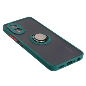 Wholesale Bizon Case Hybrid Ring Oppo A38 4G smoky with a dark green frame - BIZ3837 - {ean13} - Hurt