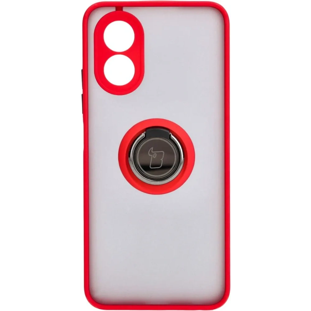 Hurtownia GSM - Pouzdro s úchytem na prst Bizon Case Hybrid Ring pro Oppo A38 4G kouřové s červeným rámečkem - BIZ3838 - {ean13} - Hurt