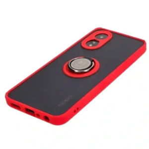 Hurtownia GSM - Pouzdro s úchytem na prst Bizon Case Hybrid Ring pro Oppo A38 4G kouřové s červeným rámečkem - BIZ3838 - {ean13} - Hurt
