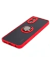 Hurtownia GSM - Pouzdro s úchytem na prst Bizon Case Hybrid Ring pro Oppo A38 4G kouřové s červeným rámečkem - BIZ3838 - {ean13} - Hurt