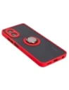 Hurtownia GSM - Pouzdro s úchytem na prst Bizon Case Hybrid Ring pro Oppo A38 4G kouřové s červeným rámečkem - BIZ3838 - {ean13} - Hurt