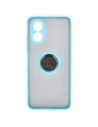 Hurtownia GSM - Bizon Caz Hibrid Ring Oppo A38 4G fumuriu cu o ramă bleu deschis - BIZ3839 - {ean13} - Hurt