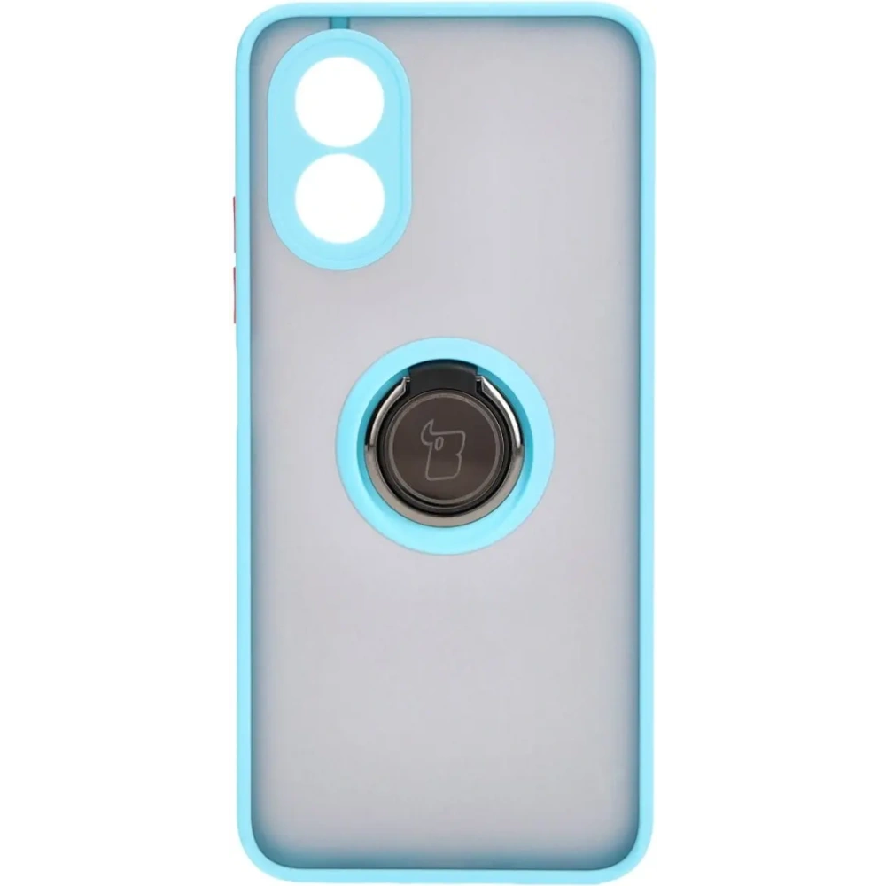 Hurtownia GSM - Bizon Caz Hibrid Ring Oppo A38 4G fumuriu cu o ramă bleu deschis - BIZ3839 - {ean13} - Hurt