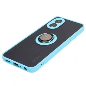 Wholesale Bizon Case Hybrid Ring Oppo A38 4G smoky with a light blue frame - BIZ3839 - {ean13} - Hurt
