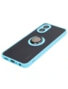 Hurtownia GSM - Bizon Caz Hibrid Ring Oppo A38 4G fumuriu cu o ramă bleu deschis - BIZ3839 - {ean13} - Hurt