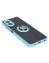 Hurtownia GSM - Bizon Caz Hibrid Ring Oppo A38 4G fumuriu cu o ramă bleu deschis - BIZ3839 - {ean13} - Hurt