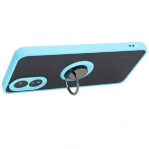 Wholesale Bizon Case Hybrid Ring Oppo A38 4G smoky with a light blue frame - BIZ3839 - {ean13} - Hurt