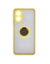 Hurtownia GSM - Caz Bizon Hybrid Ring Oppo A38 4G fumuriu cu un cadru galben - BIZ3840 - {ean13} - Hurt