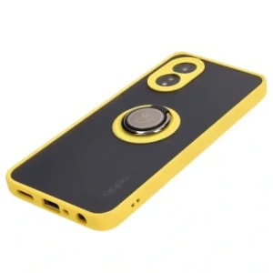 Wholesale Bizon Case Hybrid Ring Oppo A38 4G smoky with a yellow frame - BIZ3840 - {ean13} - Hurt