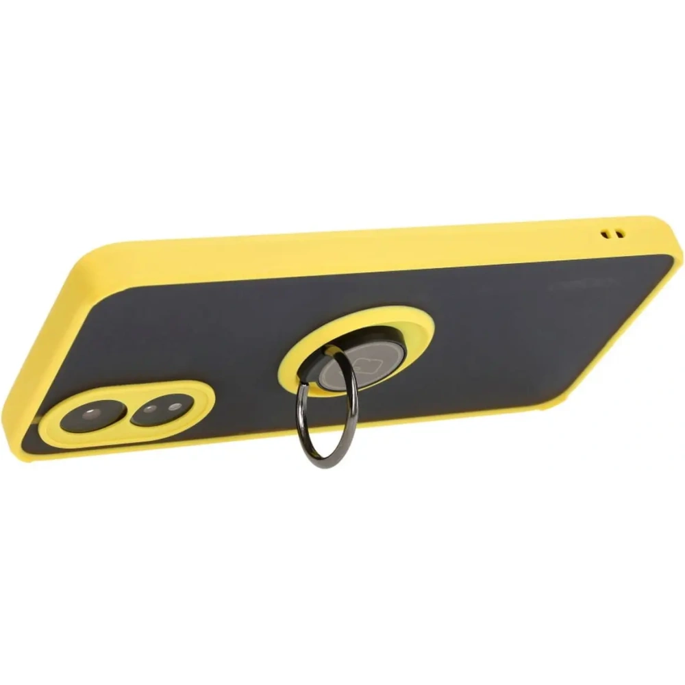 Hurtownia GSM - Bizon Case Hybrid Ring Oppo A38 4G rauchig mit einem gelben Rahmen - BIZ3840 - {ean13} - Hurt
