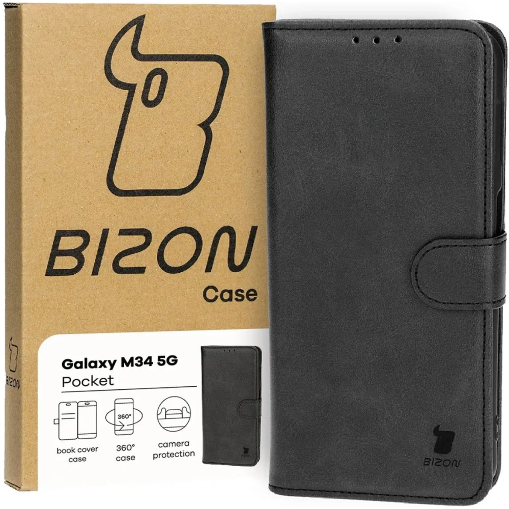 Hurtownia GSM - Bizon Case Pocket Samsung Galaxy M34 5G negru - BIZ3849 - {ean13} - Hurt