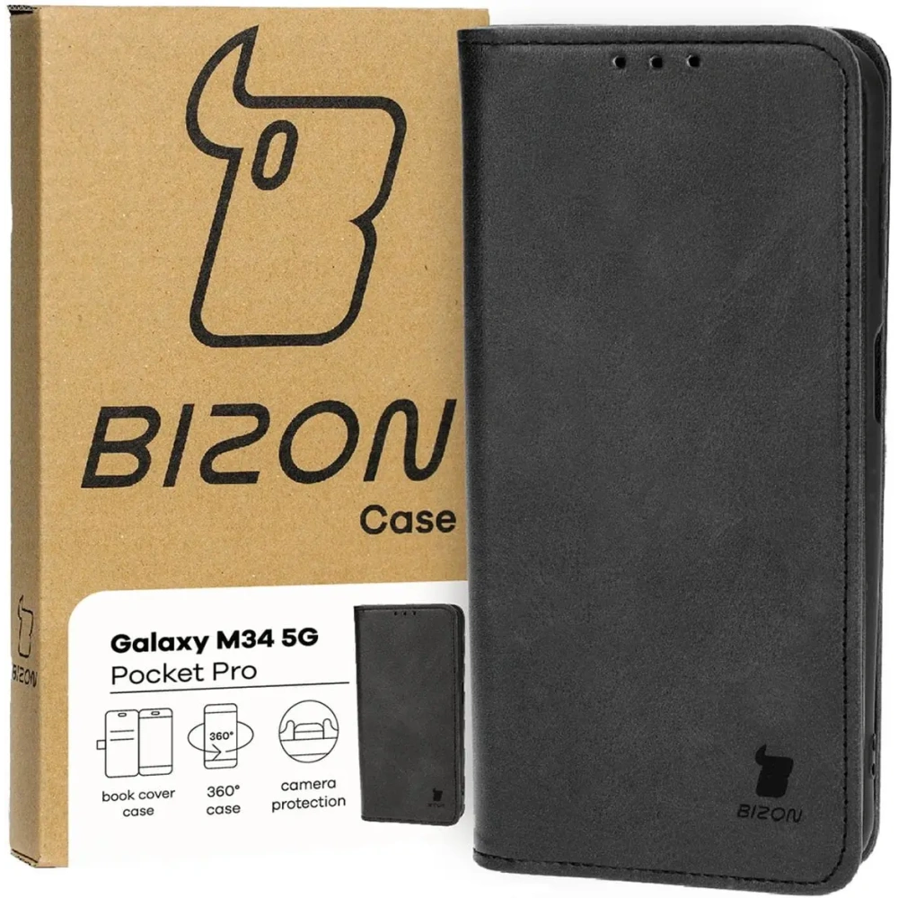 Hurtownia GSM - Bizon Case Pocket Pro Samsung Galaxy M34 5G negru - BIZ3852 - {ean13} - Hurt