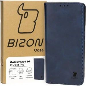 Hurtownia GSM - Etui z klapką Bizon Case Pocket Pro do Samsung Galaxy M34 5G granatowe - BIZ3853 - {ean13} - Hurt