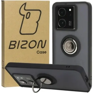 Hurtownia GSM - Etui s úchopem na prst Bizon Case Hybrid Ring pro Xiaomi 13T Pro / 13T kouřové s černým rámečkem - BIZ3854 - {ean13} - Hurt