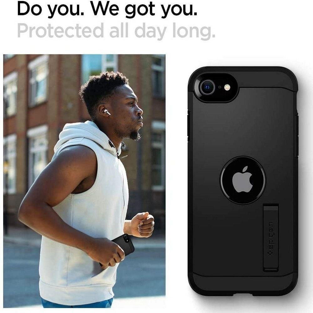 Hurtownia GSM - Etui Spigen Tough Armor Apple iPhone SE 2022/SE 2020 Black - SPN1073BLK - {ean13} - Hurt