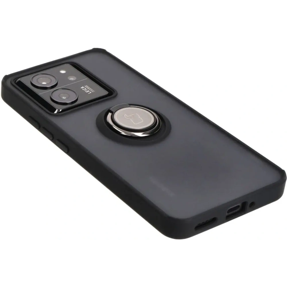 Hurtownia GSM - Bizon Case Hybrid Ring Xiaomi 13T Pro / 13T fumuriu cu un cadru negru - BIZ3854 - {ean13} - Hurt