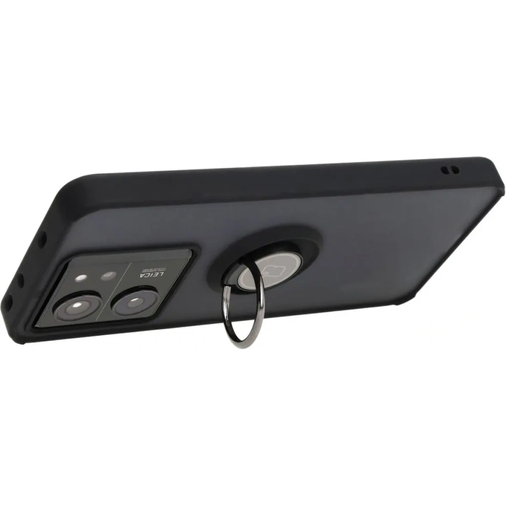 Hurtownia GSM - Bizon Case Hybrid Ring Xiaomi 13T Pro / 13T fumuriu cu un cadru negru - BIZ3854 - {ean13} - Hurt