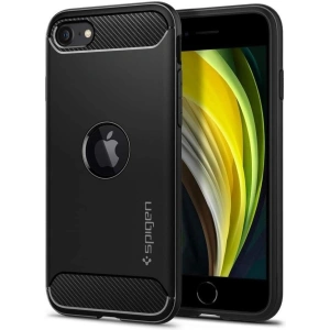 Etui Spigen Rugged Armor Apple iPhone SE 2022/SE 2020 Black