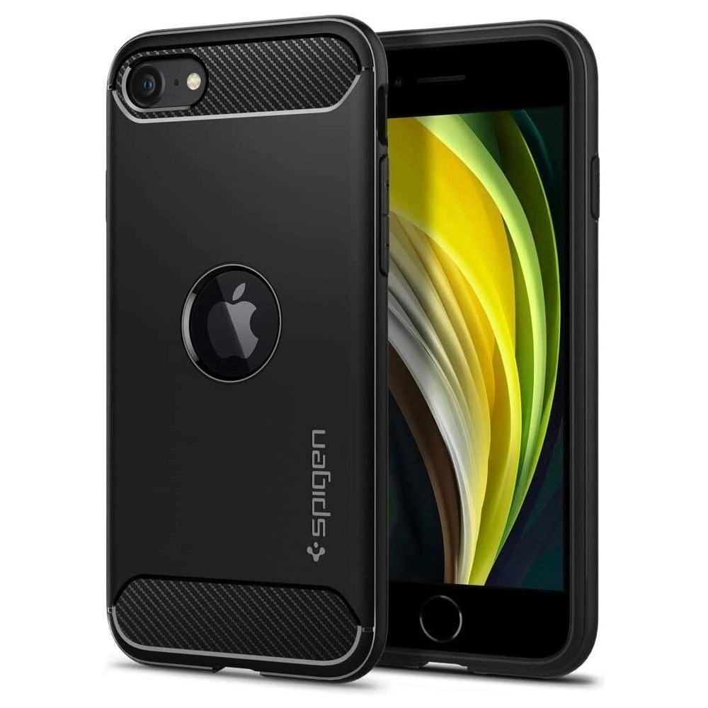Hurtownia GSM - Etui Spigen Rugged Armor Apple iPhone SE 2022/SE 2020 Schwarz - SPN1074BLK - {ean13} - Hurt