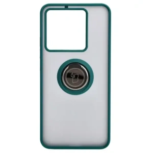 Hurtownia GSM - Etui z uchwytem na palec Bizon Case Hybrid Ring do Xiaomi 13T Pro / 13T kouřové s tmavě zeleným rámečkem - BIZ3855 - {ean13} - Hurt