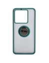 Wholesale Bizon Case Hybrid Ring Xiaomi 13T Pro / 13T smoky with a dark green frame - BIZ3855 - {ean13} - Hurt