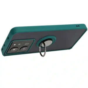 Wholesale Bizon Case Hybrid Ring Xiaomi 13T Pro / 13T smoky with a dark green frame - BIZ3855 - {ean13} - Hurt