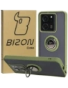 Bizon Case Hybrid Ring Xiaomi 13T Pro / 13T smoky with a green frame