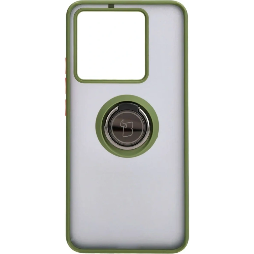 Hurtownia GSM - Bizon Case Hybrid Ring Xiaomi 13T Pro / 13T fumuriu cu un cadru verde - BIZ3856 - {ean13} - Hurt