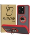 Hurtownia GSM - Bizon Case Hybrid Gyűrű Xiaomi 13T Pro / 13T füstös piros kerettel - BIZ3857 - {ean13} - Hurt