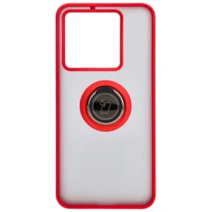 Wholesale Bizon Case Hybrid Ring Xiaomi 13T Pro / 13T smoky with a red frame - BIZ3857 - {ean13} - Hurt