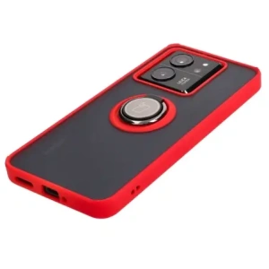 Wholesale Bizon Case Hybrid Ring Xiaomi 13T Pro / 13T smoky with a red frame - BIZ3857 - {ean13} - Hurt