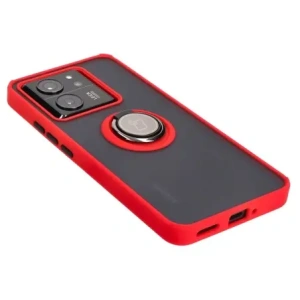 Wholesale Bizon Case Hybrid Ring Xiaomi 13T Pro / 13T smoky with a red frame - BIZ3857 - {ean13} - Hurt