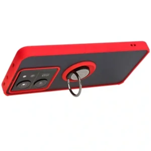 Hurtownia GSM - Bizon Case Hybrid Ring Xiaomi 13T Pro / 13T fumuriu cu un cadru roșu - BIZ3857 - {ean13} - Hurt