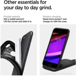 Etui Spigen Rugged Armor Apple iPhone SE 2022/SE 2020 Black