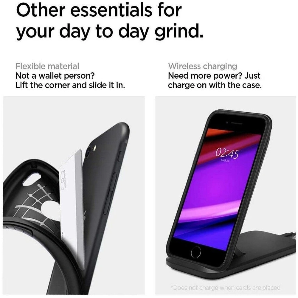 Hurtownia GSM - Etui Spigen Rugged Armor Apple iPhone SE 2022/SE 2020 Schwarz - SPN1074BLK - {ean13} - Hurt