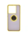 Hurtownia GSM - Bizon Case Hybrid Ring Xiaomi 13T Pro / 13T fumuriu cu un cadru galben - BIZ3858 - {ean13} - Hurt