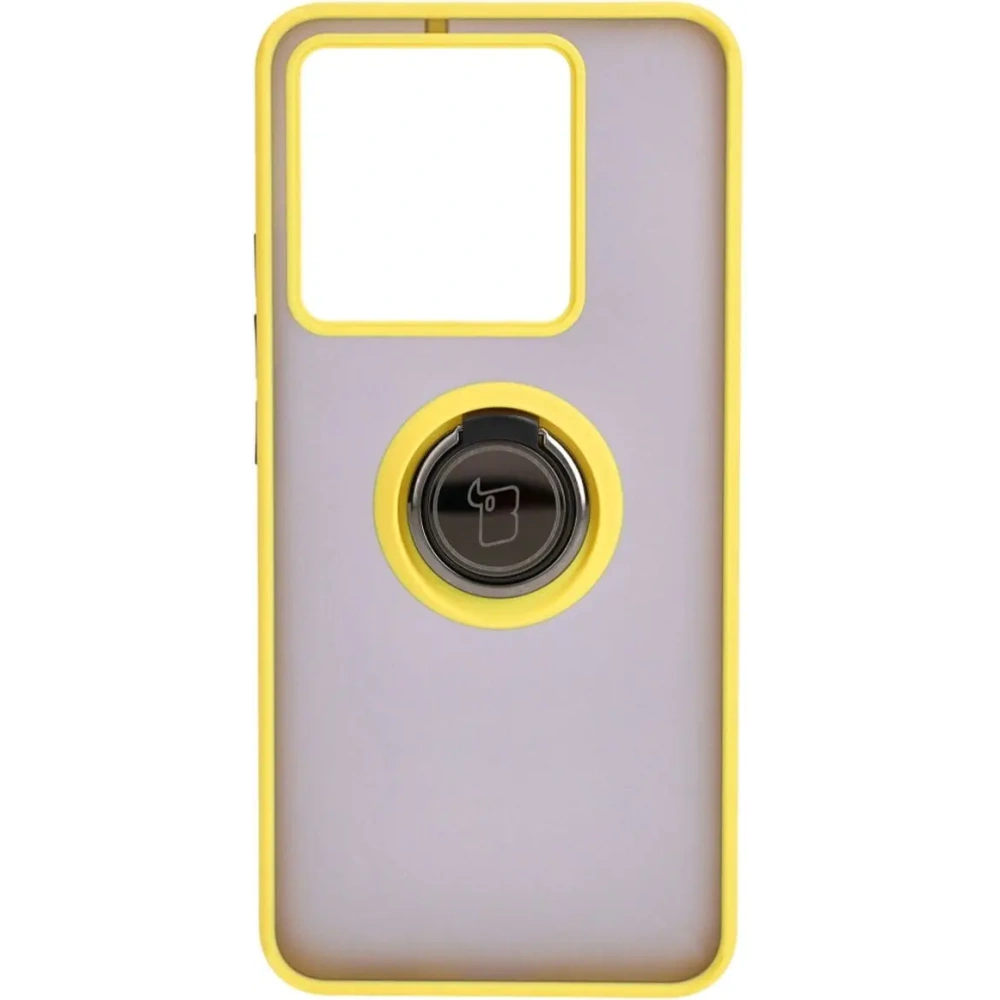 Hurtownia GSM - Bizon Case Hybrid Ring Xiaomi 13T Pro / 13T fumuriu cu un cadru galben - BIZ3858 - {ean13} - Hurt