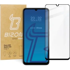 Hurtownia GSM - Tvrzené sklo Bizon Glass Edge 2 pro Redmi 13C/13C 5G/Poco C65 - BIZ3868 - {ean13} - Hurt