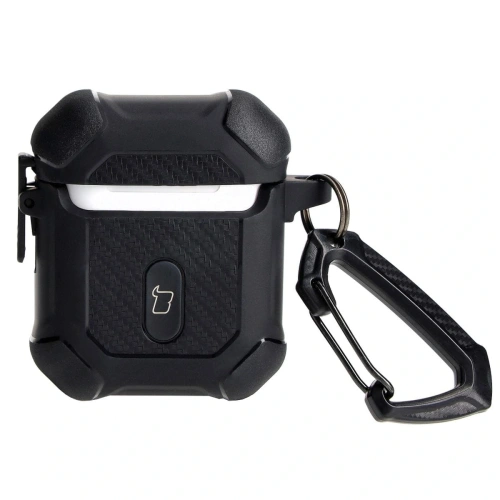 Etui Bizon Case Headphone Armor do Apple Airpods 1/2 czarne