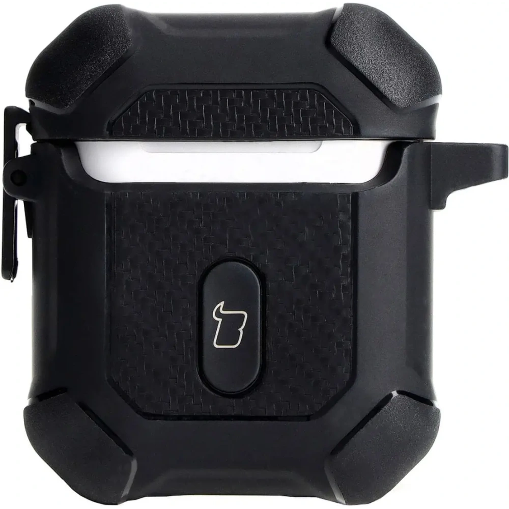 Hurtownia GSM - Etui Bizon Case Headphone Armor do Apple Airpods 1/2 czarne - BIZ3874 - {ean13} - Hurt