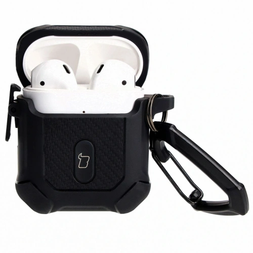 Etui Bizon Case Headphone Armor do Apple Airpods 1/2 czarne