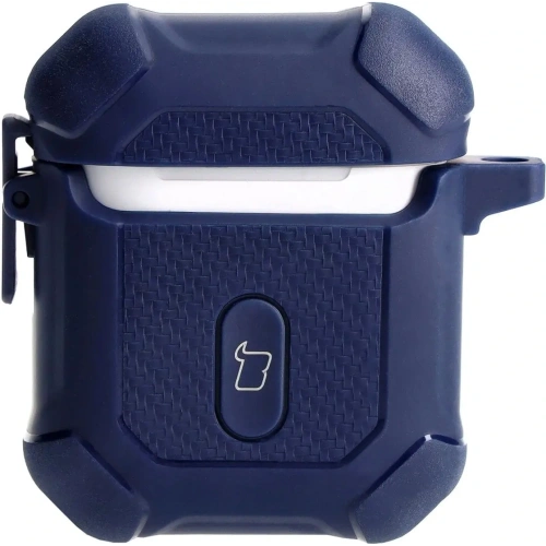 Etui Bizon Case Headphone Armor do Apple Airpods 1/2 granatowe