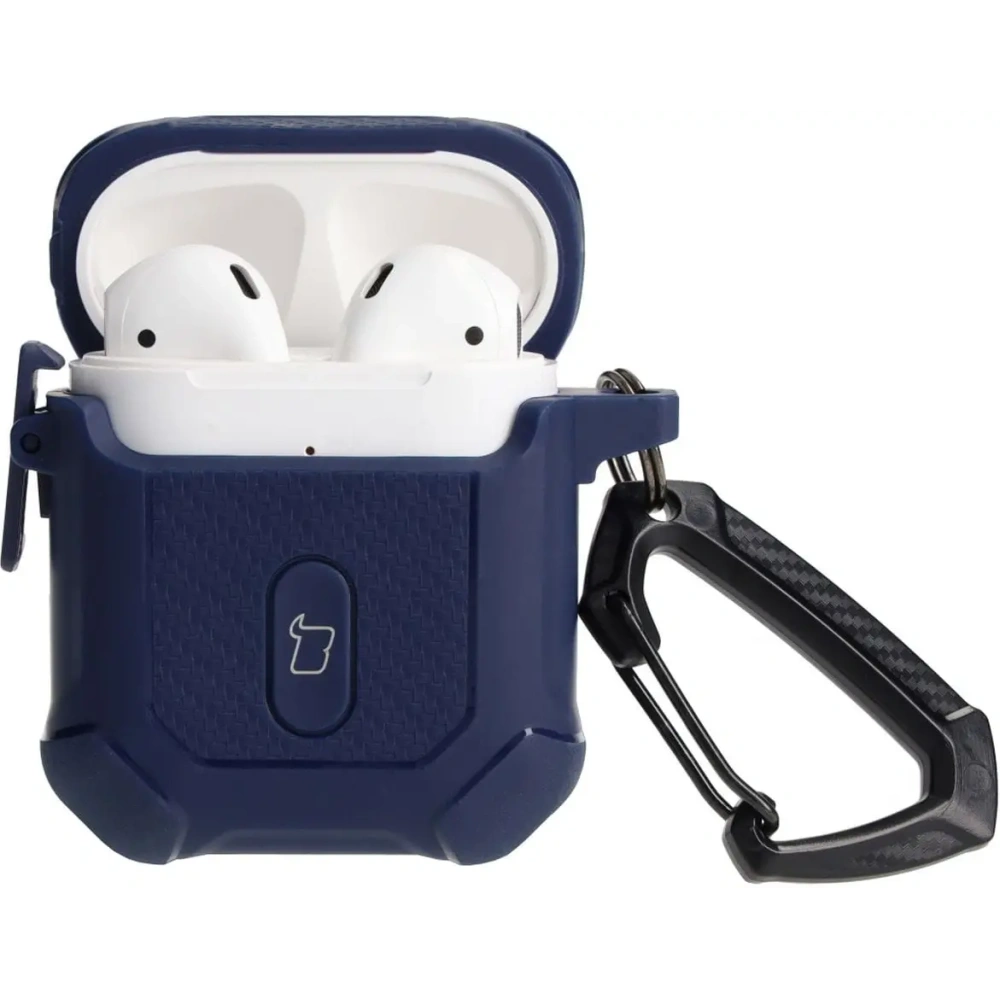 Hurtownia GSM - Etui Bizon Case Headphone Armor do Apple Airpods 1/2 granatowe - BIZ3875 - {ean13} - Hurt