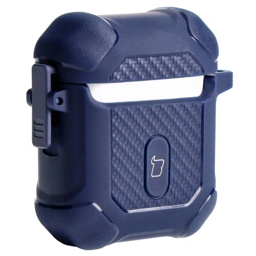 Etui Bizon Case Headphone Armor do Apple Airpods 1/2 granatowe