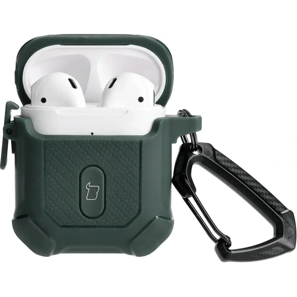 Hurtownia GSM - Etui Bizon Case Headphone Armor do Apple Airpods 1/2 tmavě zelené - BIZ3876 - {ean13} - Hurt