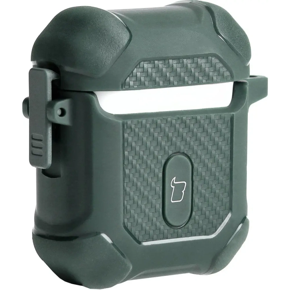 Hurtownia GSM - Etui Bizon Case Headphone Armor do Apple Airpods 1/2 tmavě zelené - BIZ3876 - {ean13} - Hurt